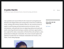 Tablet Screenshot of crystlemartin.com